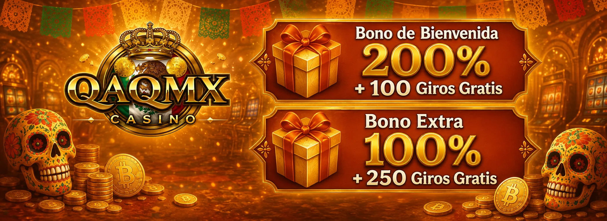 Bono de bienvenida + 100 giros gratis
